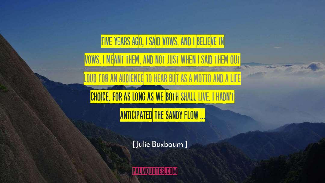 Adjust To The Flow Of Life quotes by Julie Buxbaum