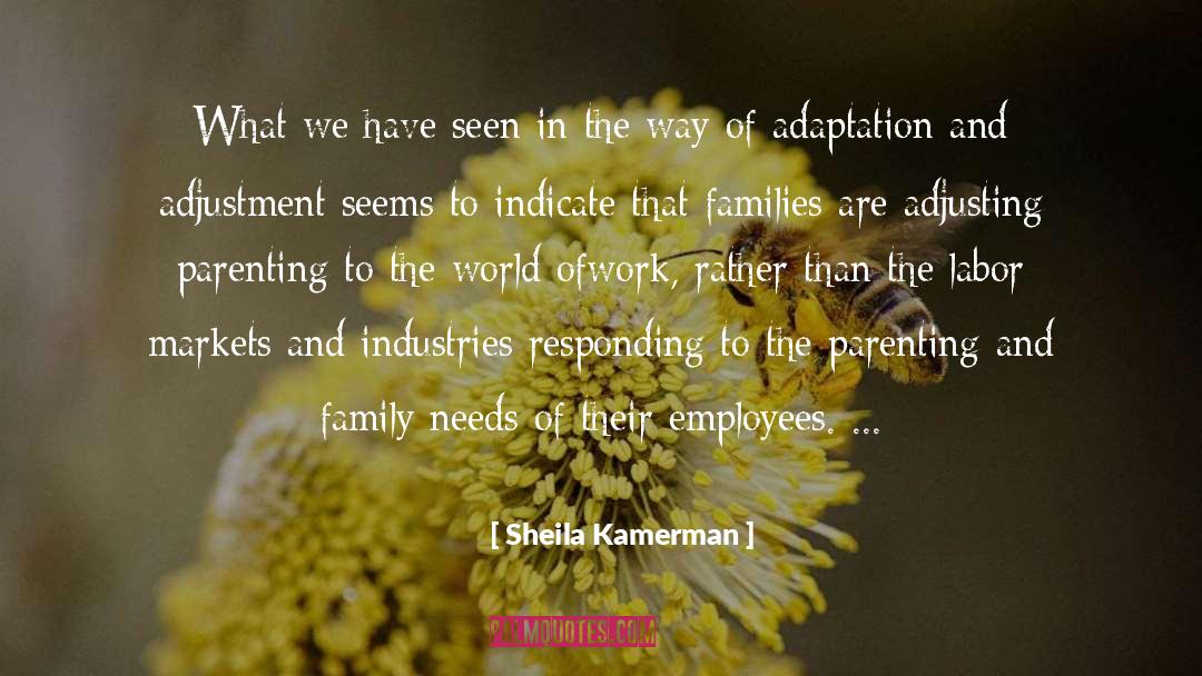 Adjusting quotes by Sheila Kamerman