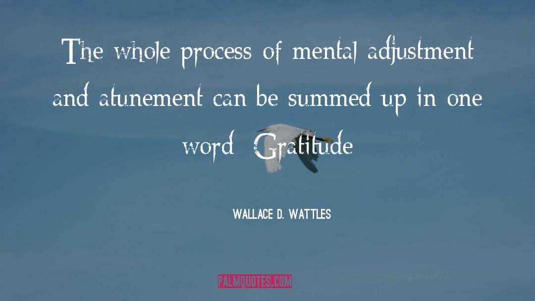 Adjustment quotes by Wallace D. Wattles