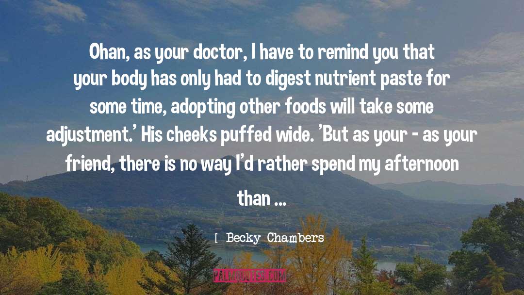 Adjustment quotes by Becky Chambers