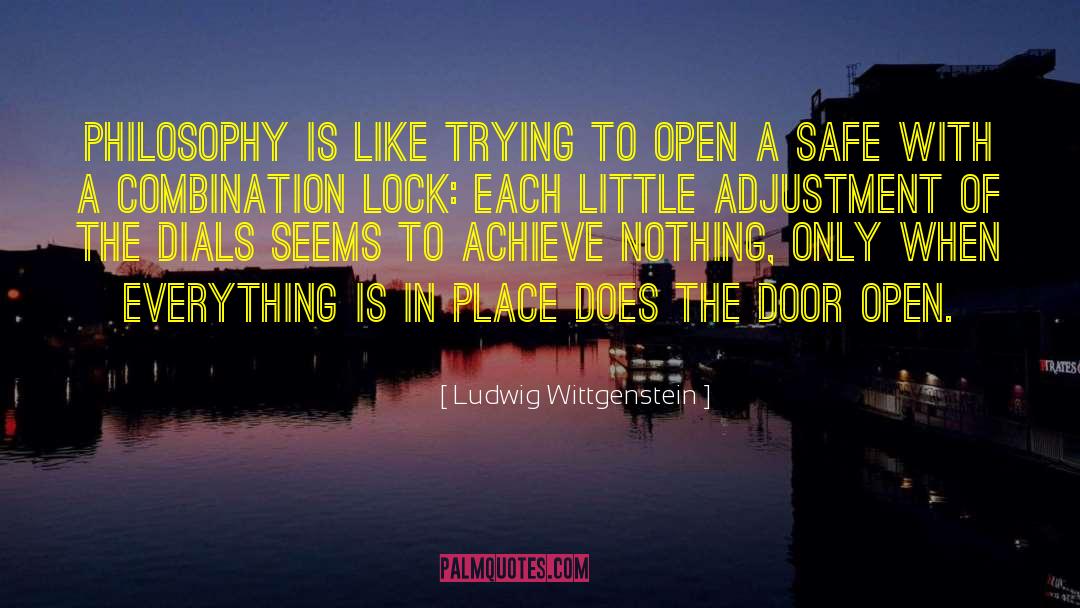 Adjustment quotes by Ludwig Wittgenstein