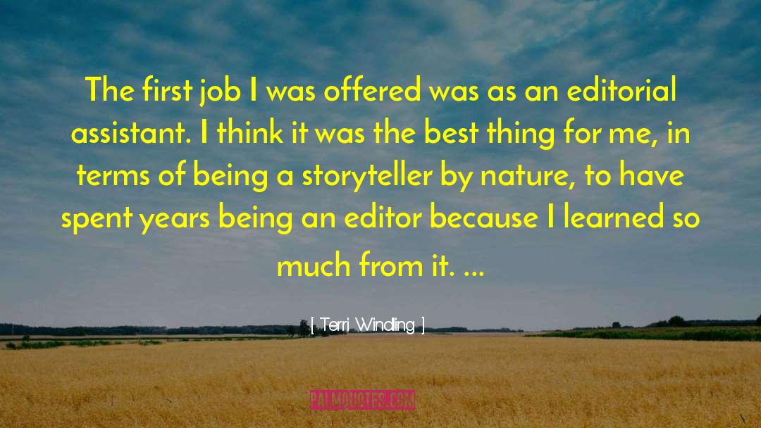 Admin Assistant quotes by Terri Windling