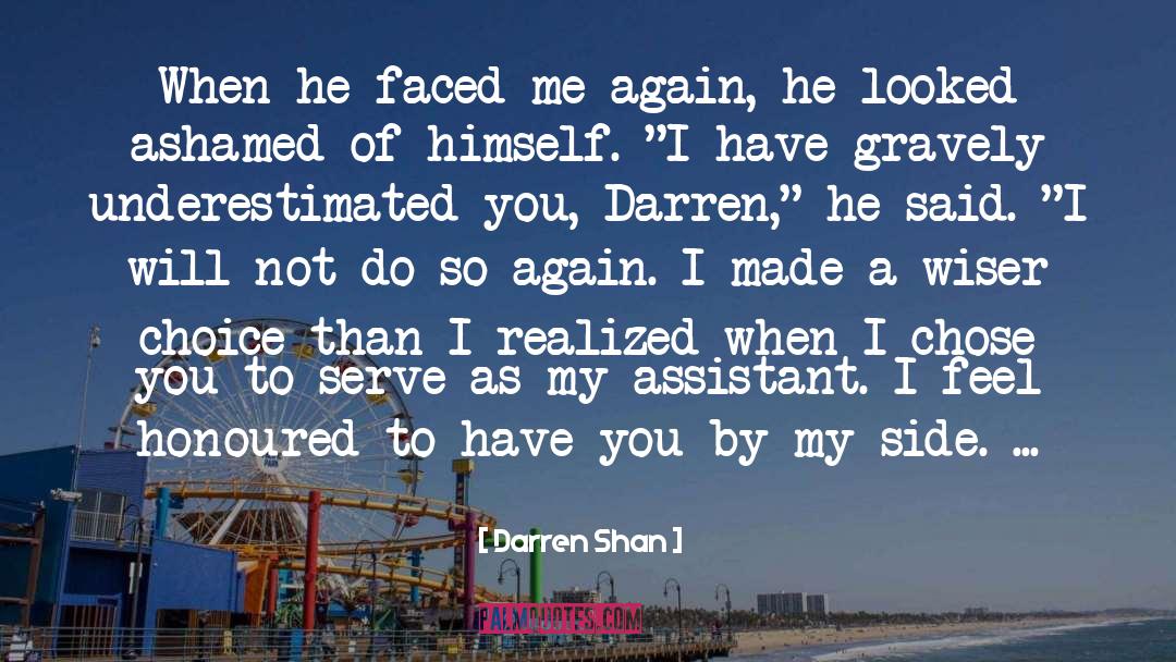 Administrative Assistant quotes by Darren Shan