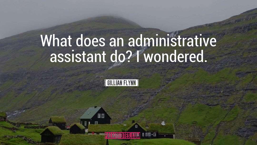 Administrative Assistant quotes by Gillian Flynn