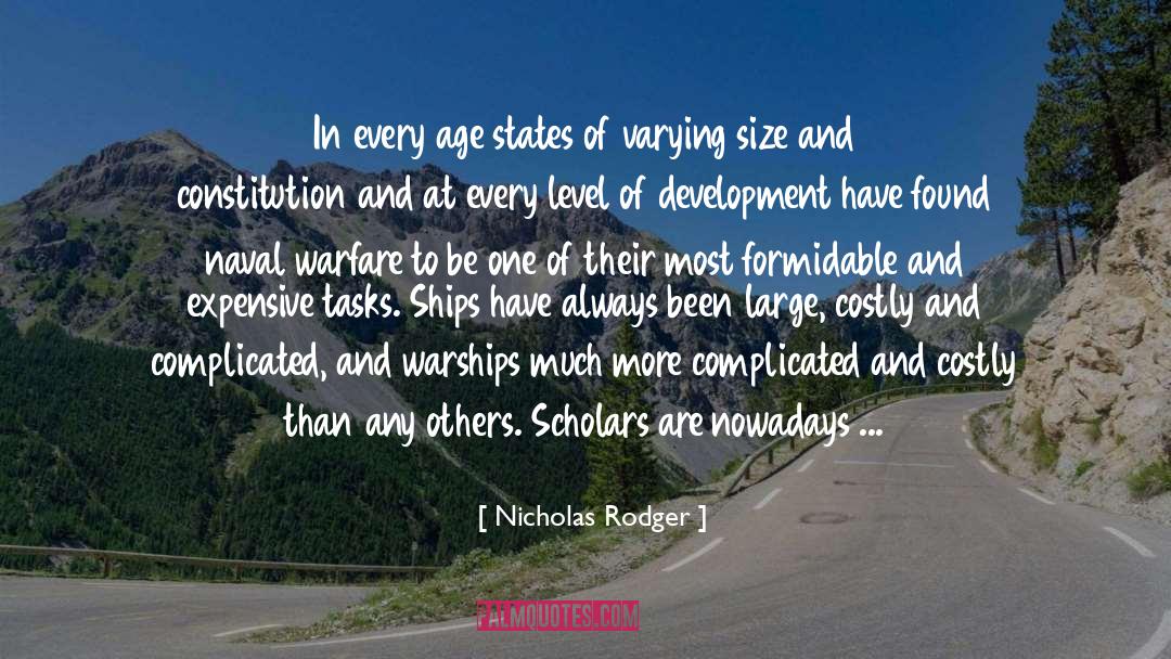 Administrative quotes by Nicholas Rodger