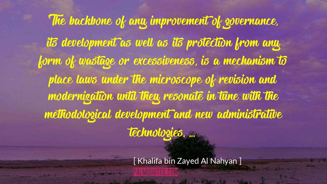Administrative quotes by Khalifa Bin Zayed Al Nahyan