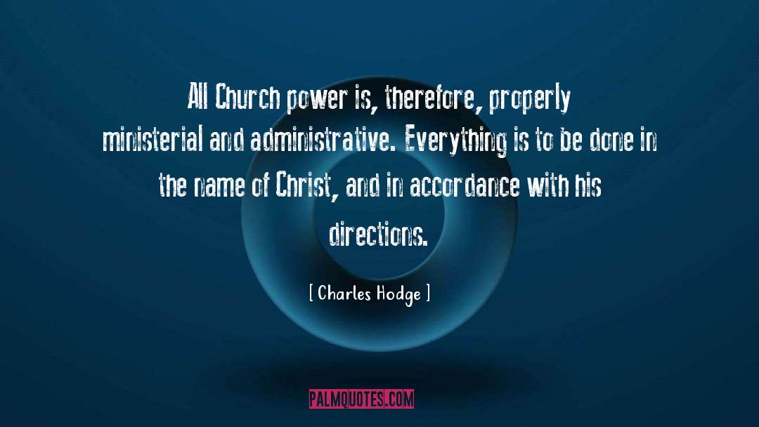 Administrative quotes by Charles Hodge