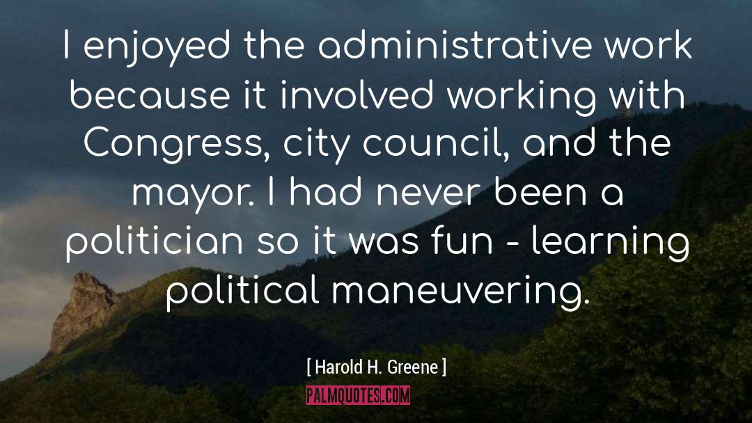 Administrative quotes by Harold H. Greene