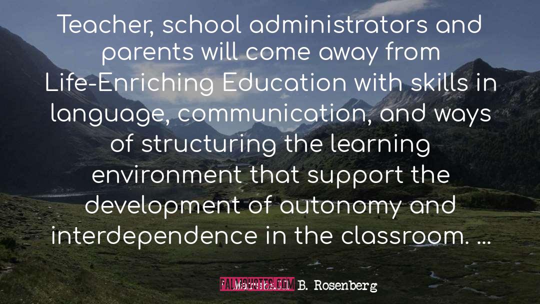 Administrators quotes by Marshall B. Rosenberg