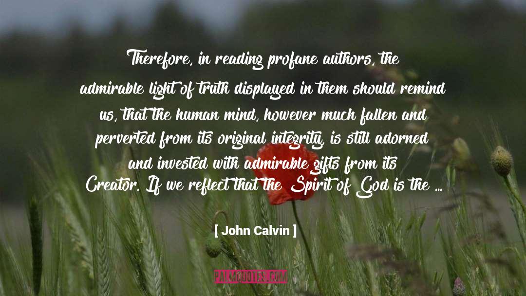 Admirable quotes by John Calvin