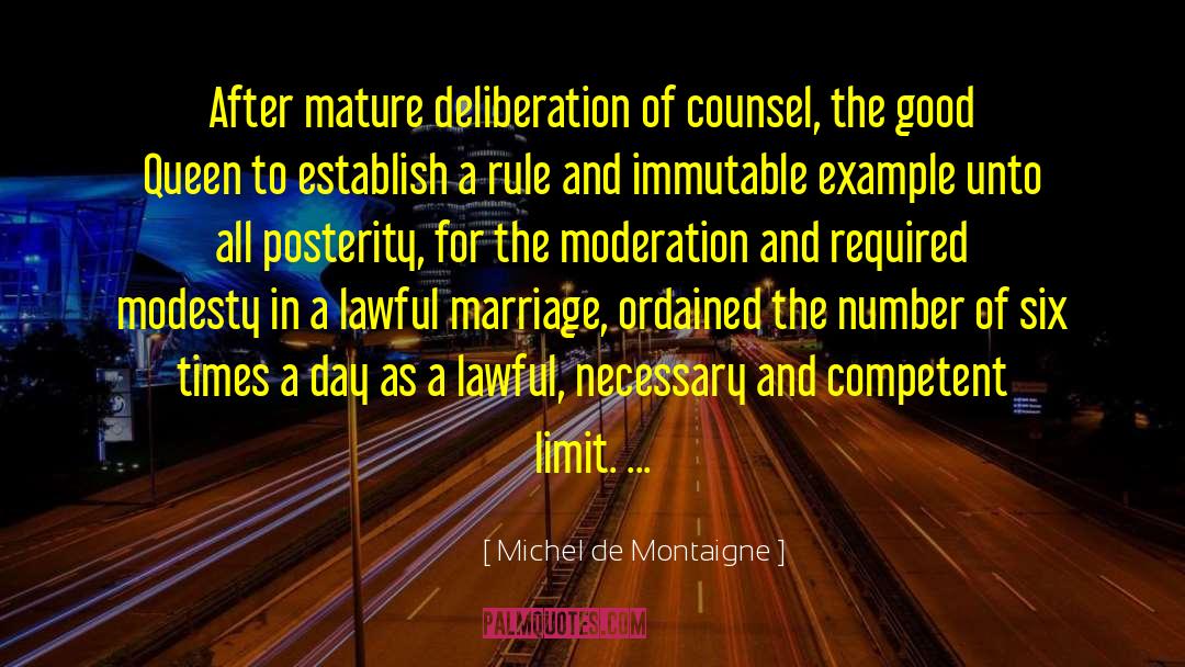 Admiration In Marriage quotes by Michel De Montaigne