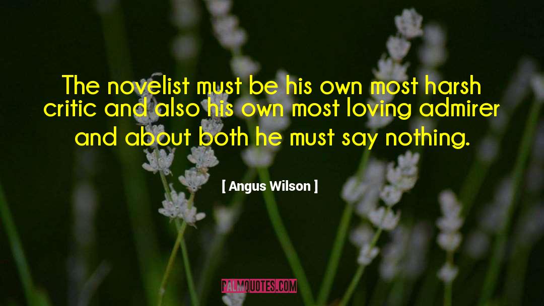Admirer quotes by Angus Wilson