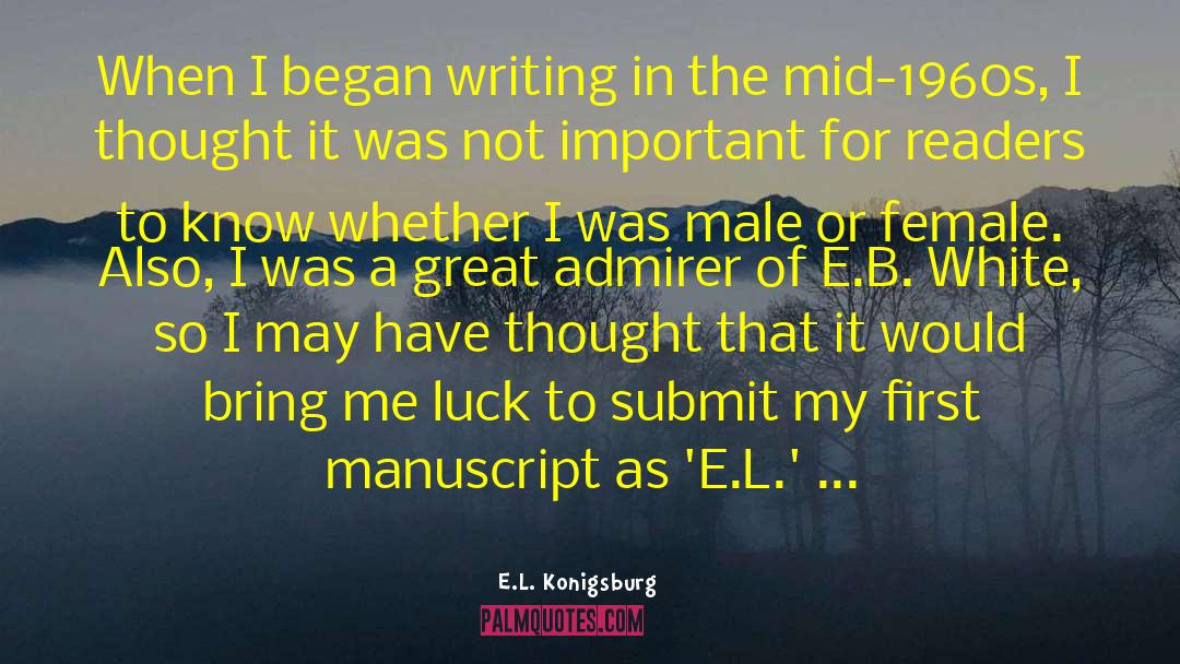 Admirer quotes by E.L. Konigsburg