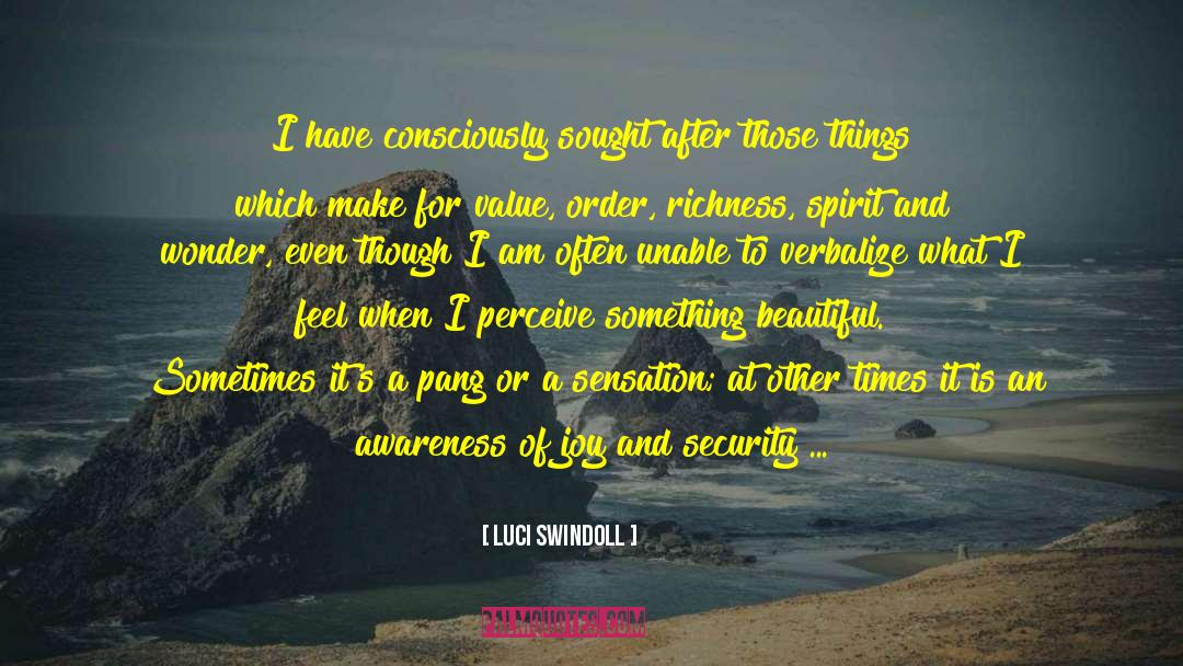 Admiring Beauty quotes by Luci Swindoll