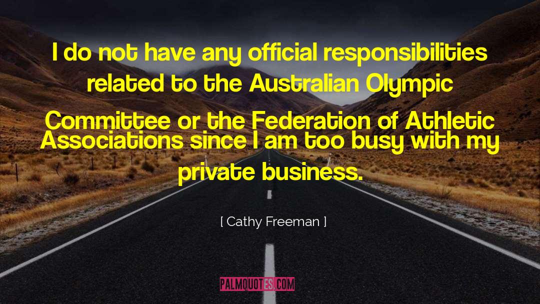 Admissions Committee quotes by Cathy Freeman