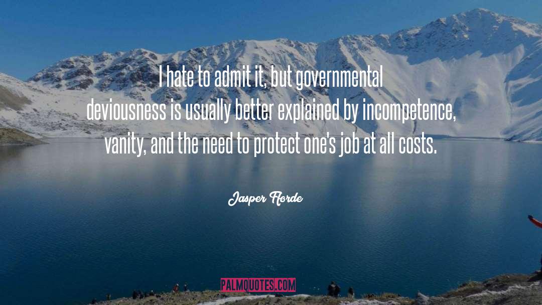 Admit quotes by Jasper Fforde