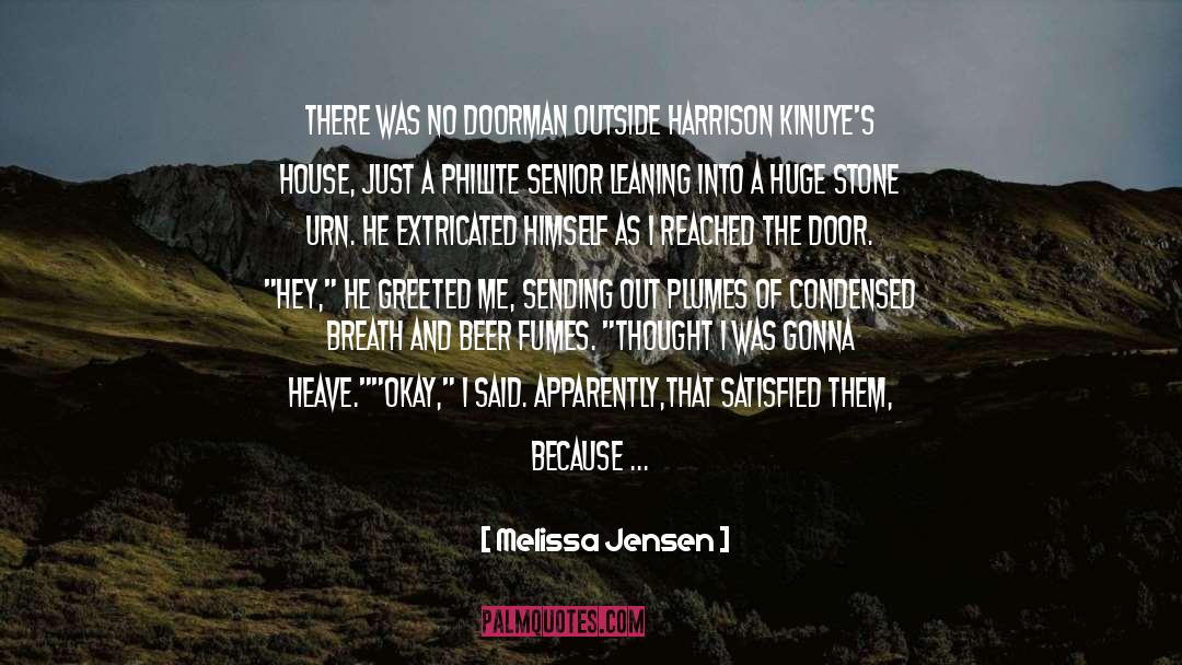 Admittance quotes by Melissa Jensen