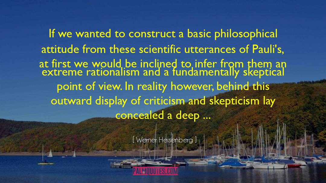 Admittedly quotes by Werner Heisenberg