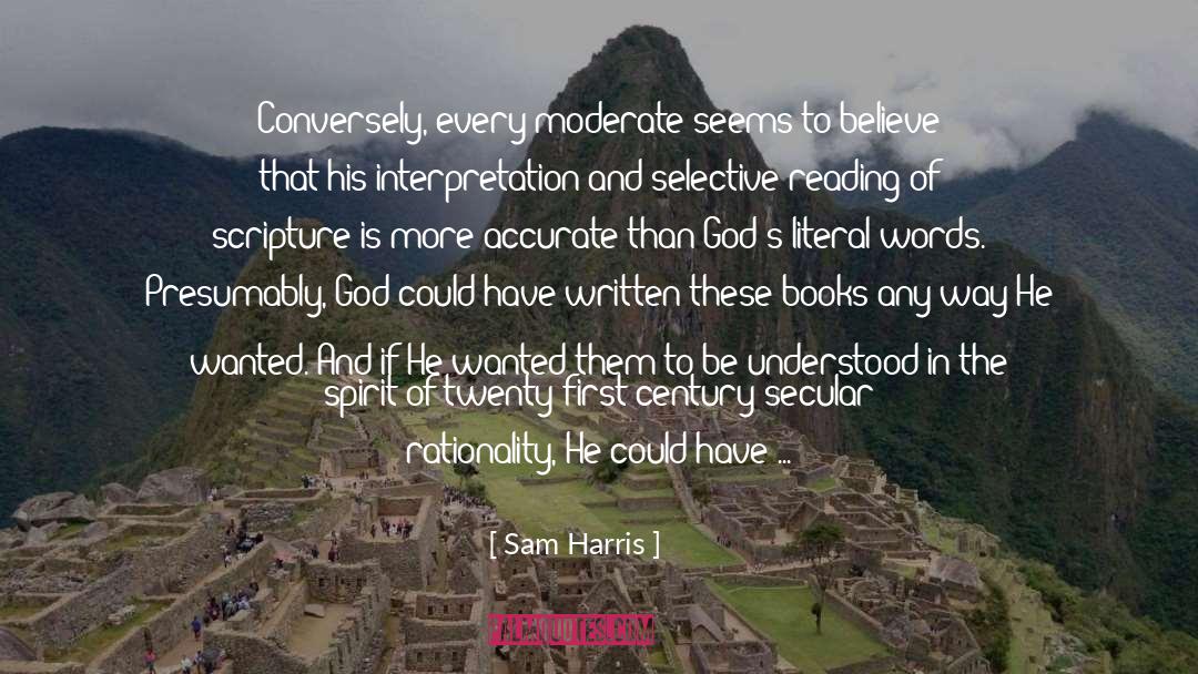 Admittedly quotes by Sam Harris