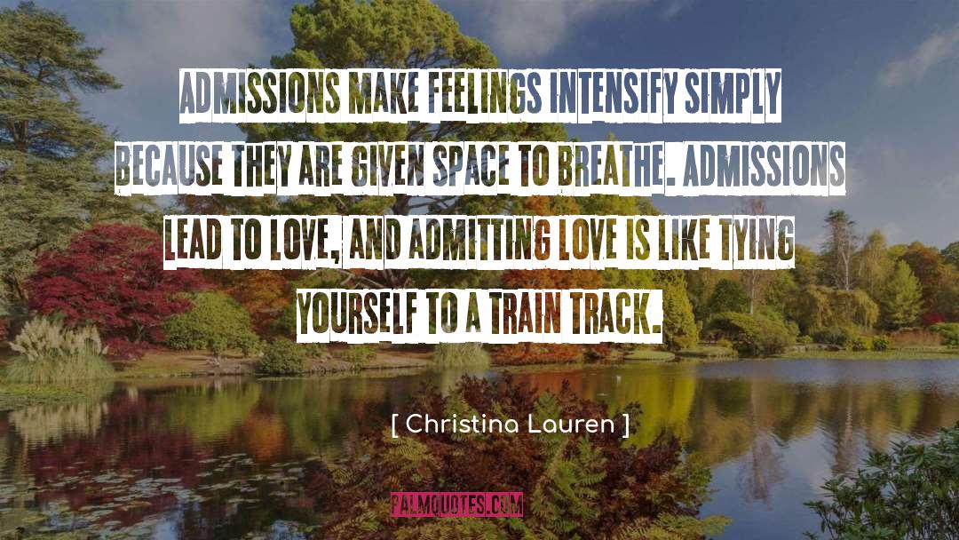Admitting quotes by Christina Lauren
