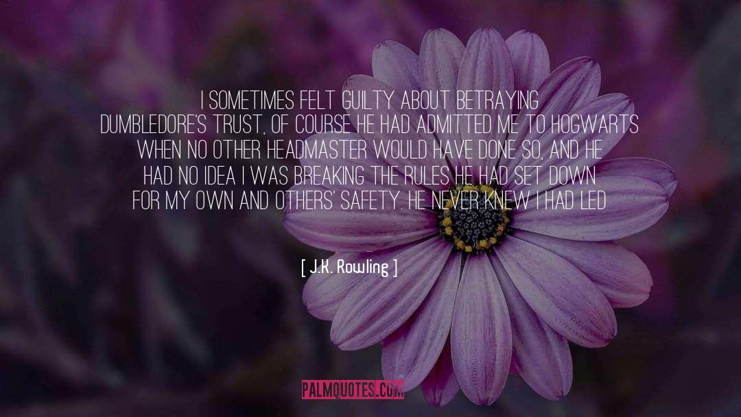 Admitting quotes by J.K. Rowling