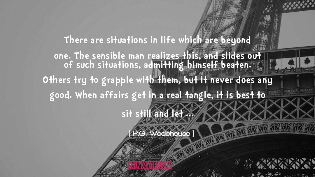 Admitting quotes by P.G. Wodehouse