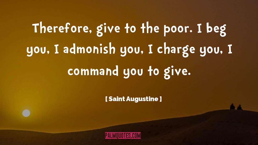 Admonish quotes by Saint Augustine