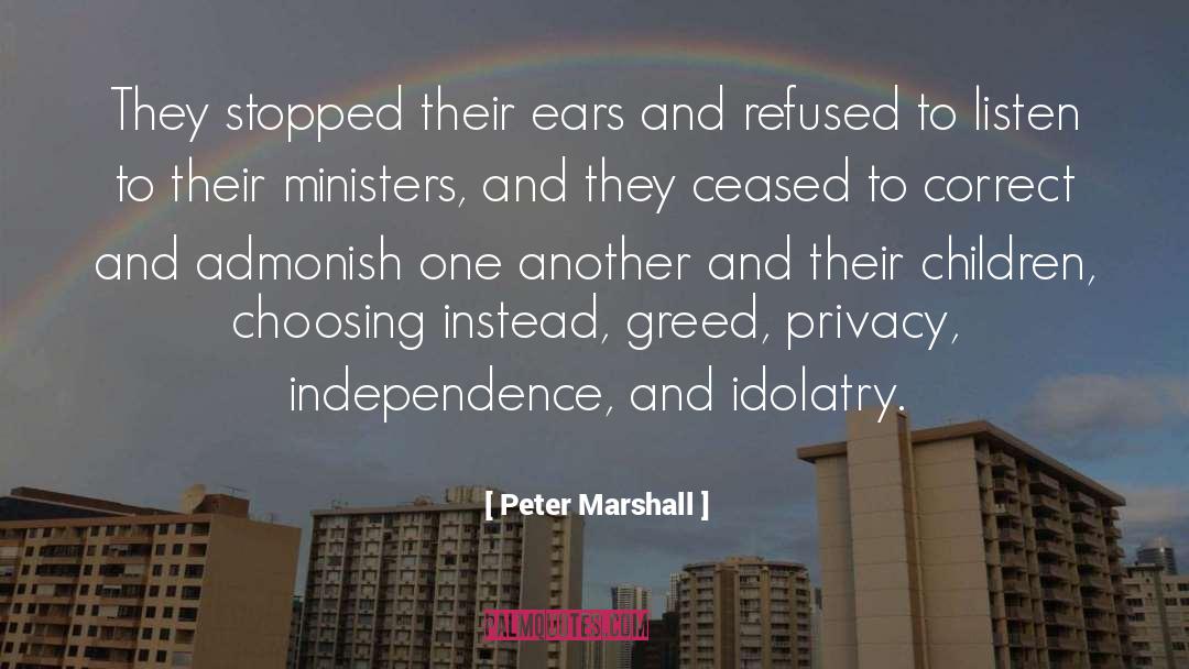 Admonish quotes by Peter Marshall