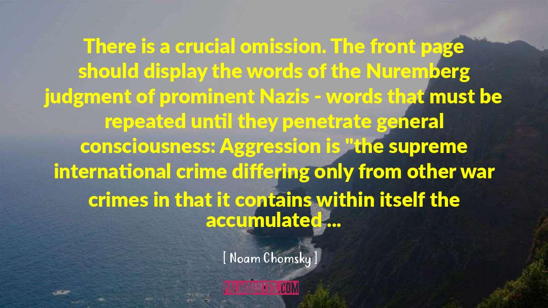 Admonition quotes by Noam Chomsky