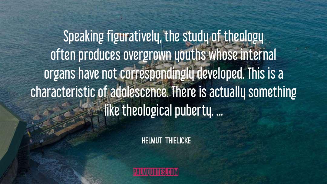 Adolescence quotes by Helmut Thielicke