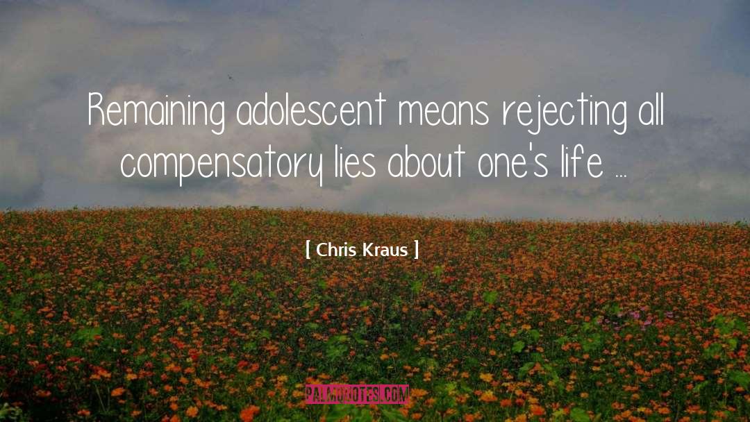 Adolescent quotes by Chris Kraus