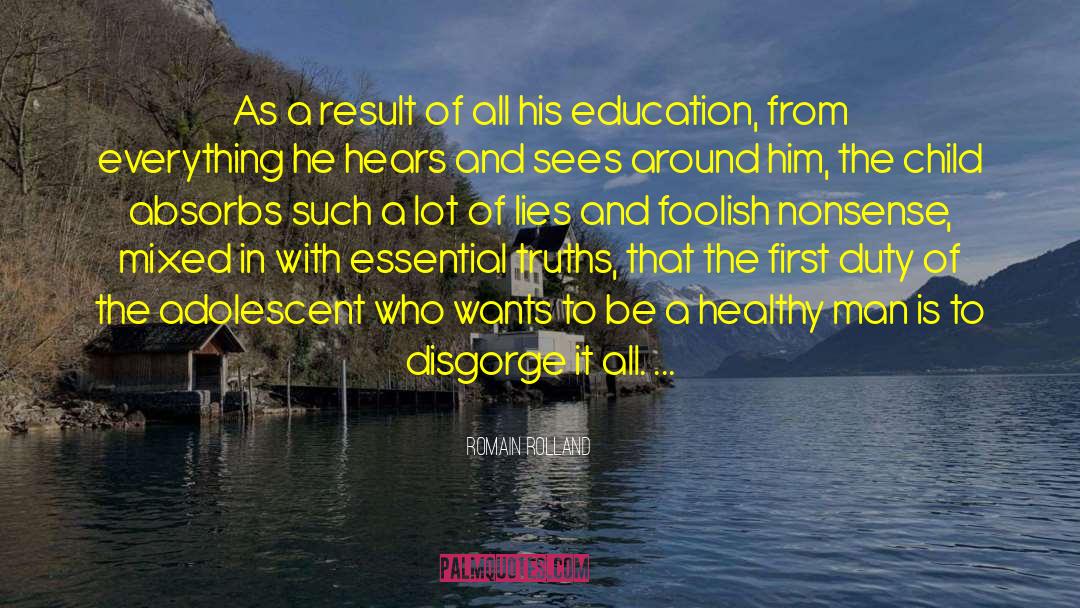 Adolescent quotes by Romain Rolland