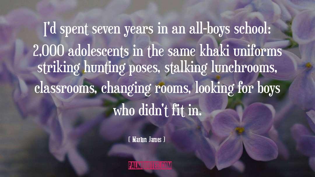 Adolescents quotes by Marlon James