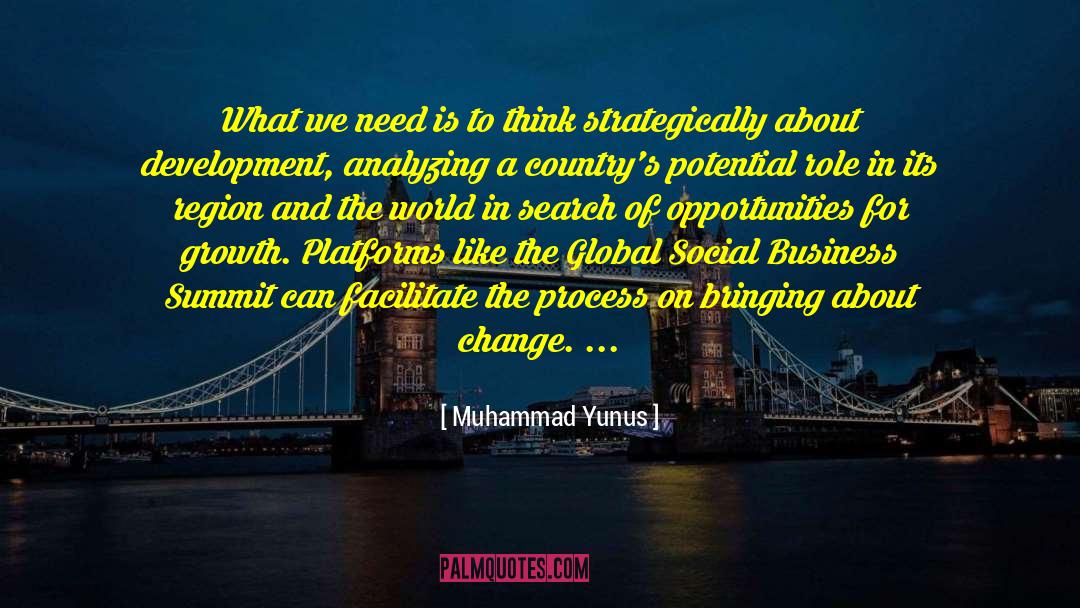 Adopted Country quotes by Muhammad Yunus