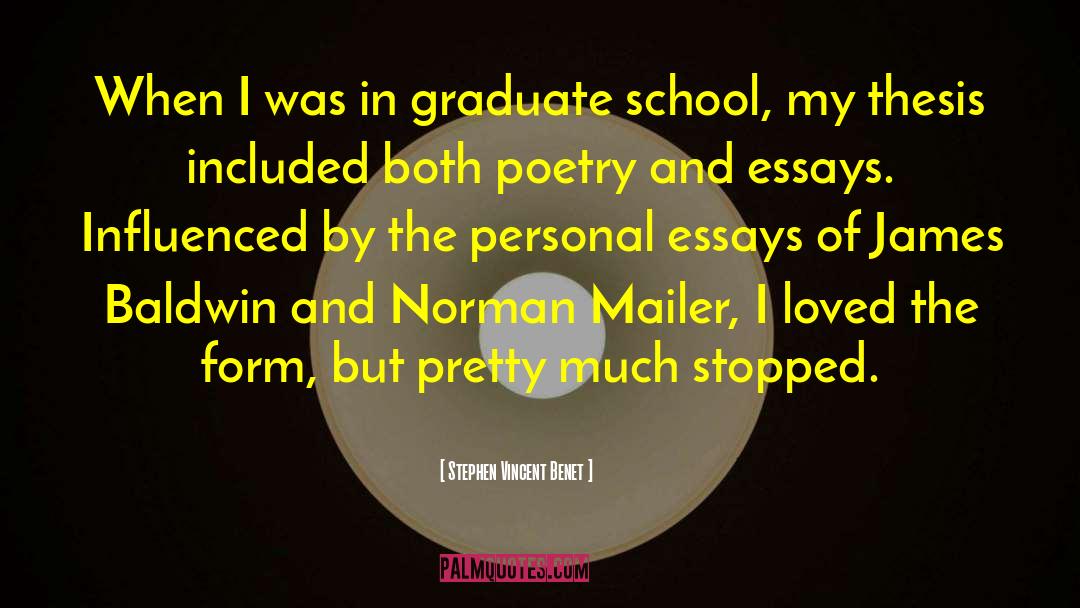 Adopting A Graduate quotes by Stephen Vincent Benet