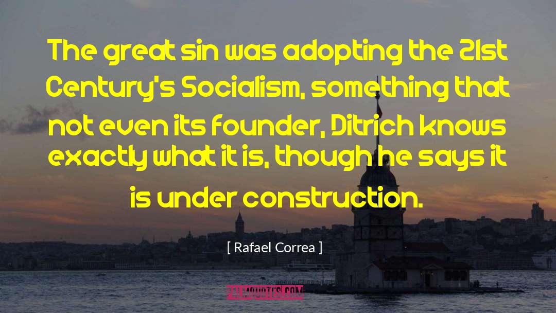 Adopting quotes by Rafael Correa