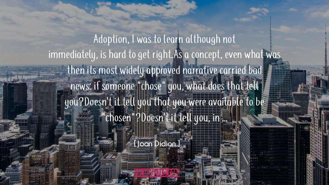 Adoption Reunions quotes by Joan Didion