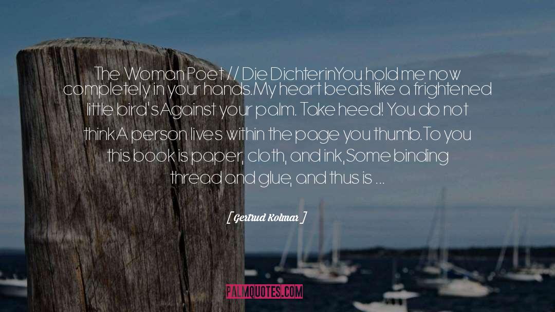 Adorned quotes by Gertrud Kolmar