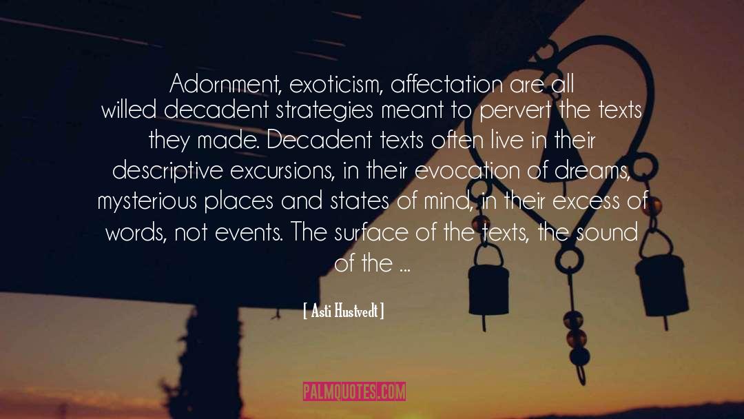 Adornment quotes by Asti Hustvedt