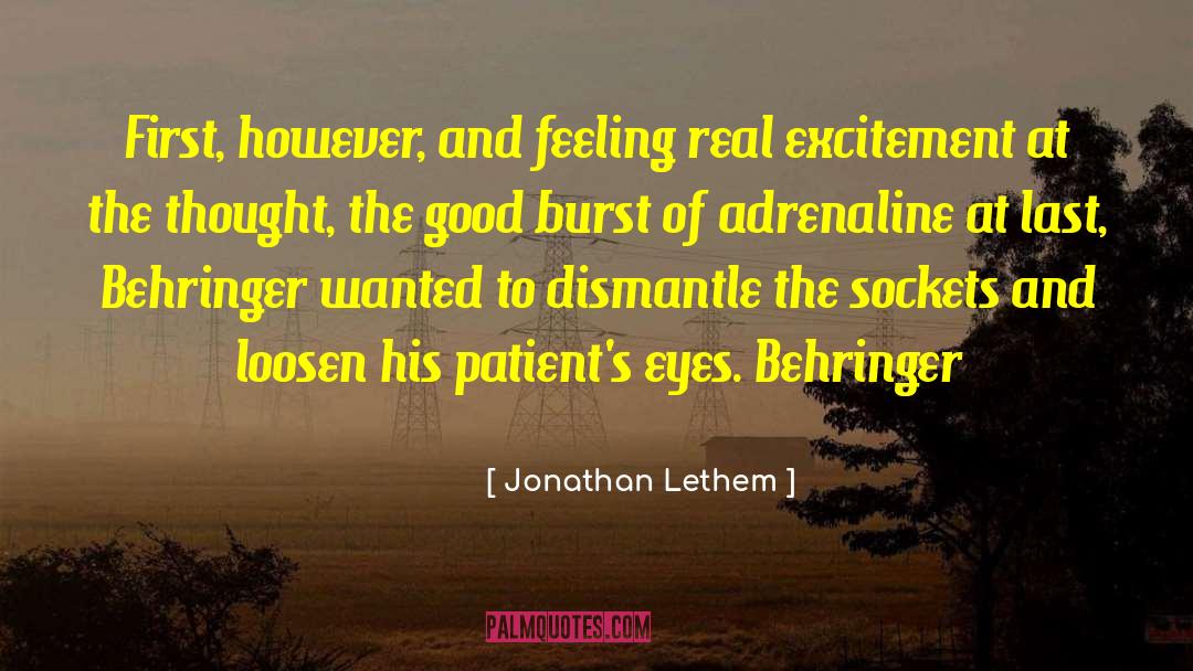 Adrenaline quotes by Jonathan Lethem