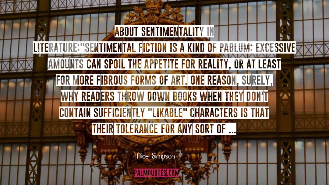 Adult Literature quotes by Alice  Simpson