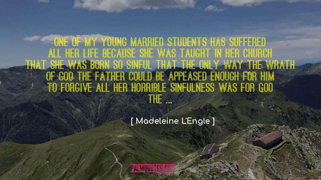 Adult Sunday School quotes by Madeleine L'Engle