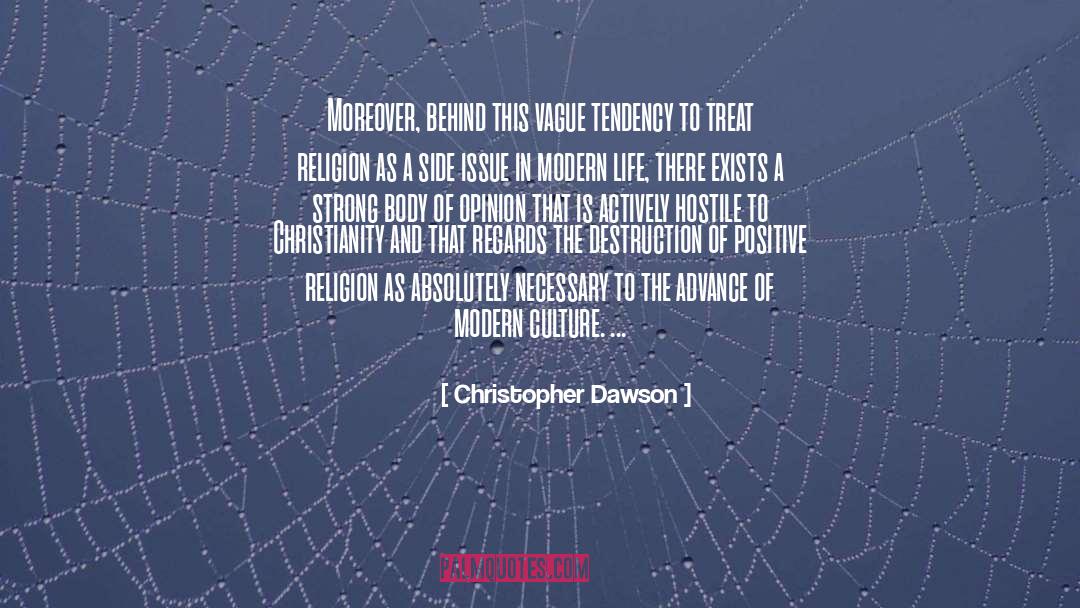 Advance quotes by Christopher Dawson