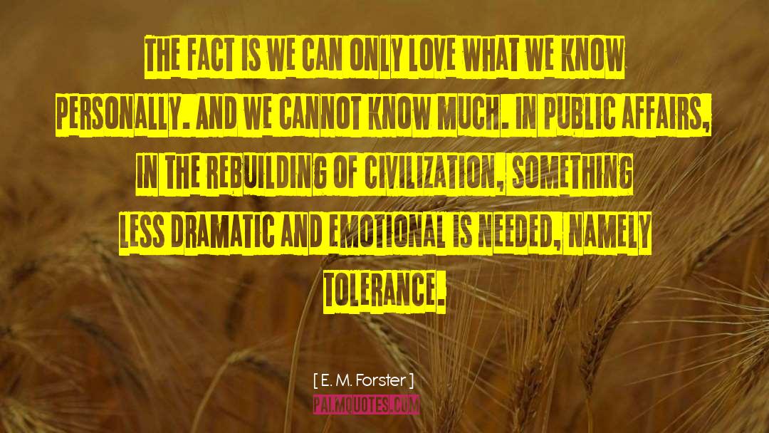 Advanced Civilization quotes by E. M. Forster