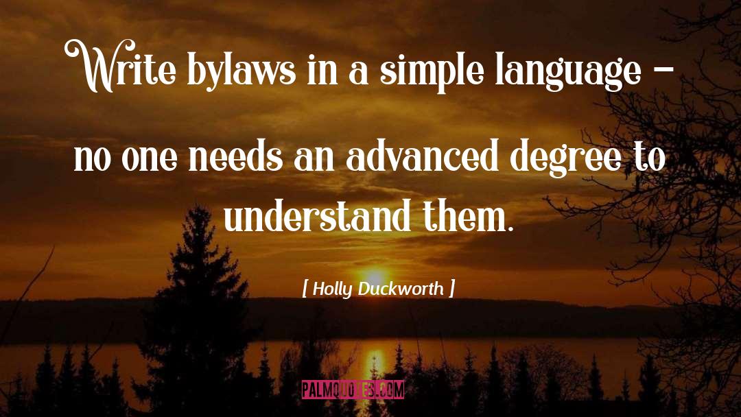 Advanced quotes by Holly Duckworth