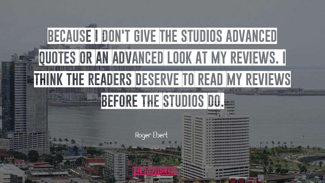 Advanced Reader Copies quotes by Roger Ebert