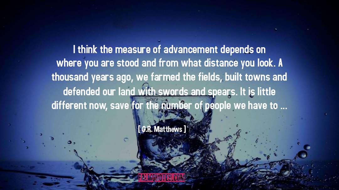 Advancement Of Knowledge quotes by G.R. Matthews