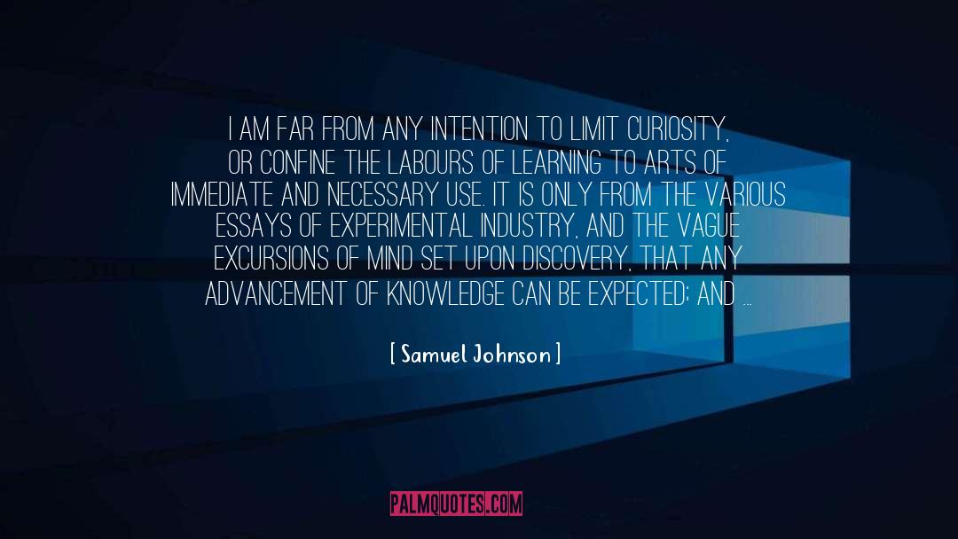 Advancement Of Knowledge quotes by Samuel Johnson