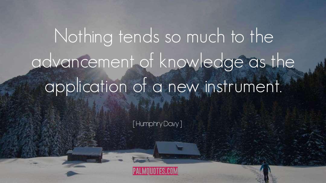 Advancement Of Knowledge quotes by Humphry Davy