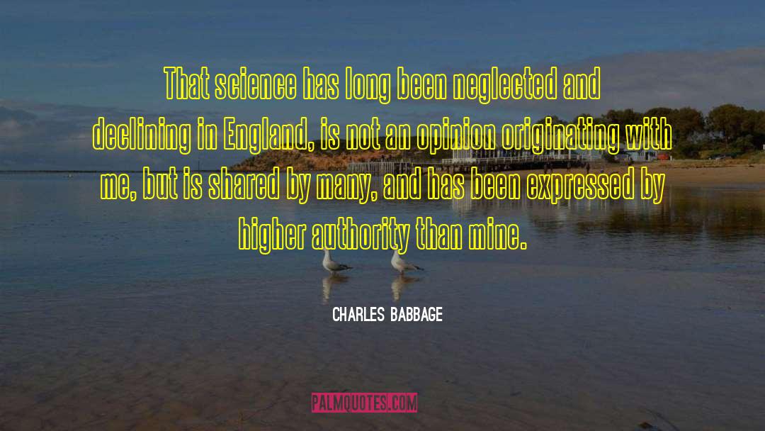 Advances In Science quotes by Charles Babbage